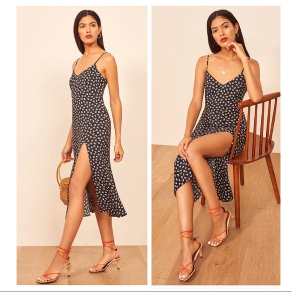 Reformation Dresses & Skirts - ✨Reformation Crimini Black Floral Slipdress 6